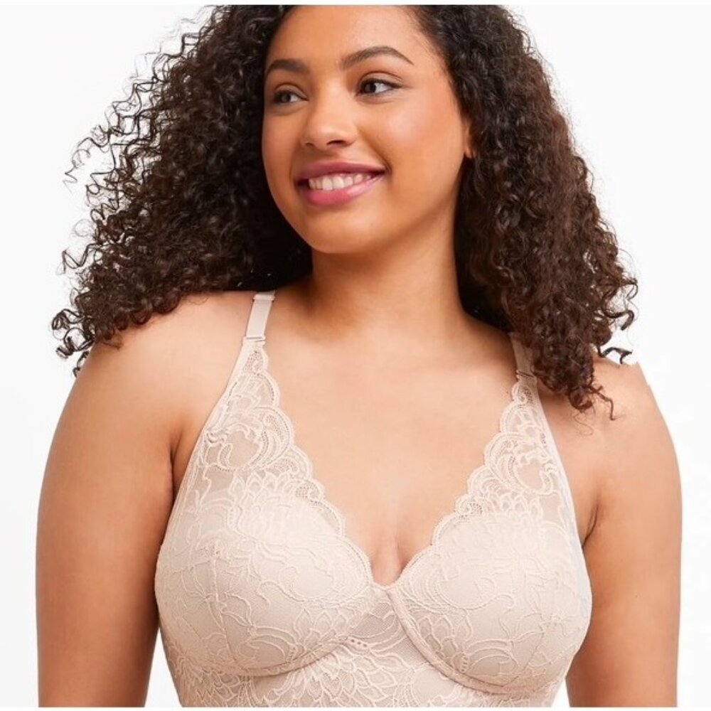 Maidenform DM1188 Lightly Lined Convertible Lace Bralette 36C